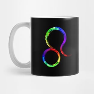 Zodiac sign Leo luminescent paint Mug